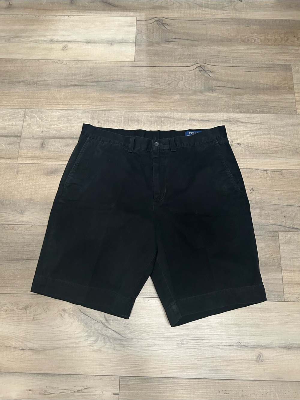 Ralph Lauren Black Flat-Front Men’s Shorts